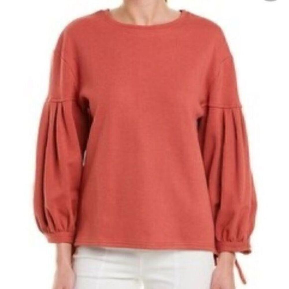 Sage The Label Wildflowers Luxury Sweatshirt Self Tie Sleeve Medium NWT